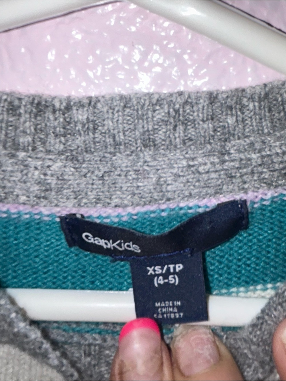GAP Multicolor Striped Crewneck Sweater Dress - Picture 2 of 3